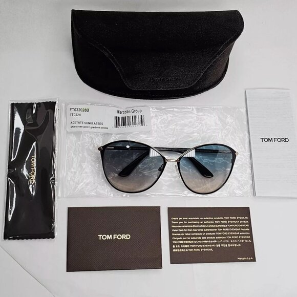 Tom Ford Gold Sunglasses 54mm